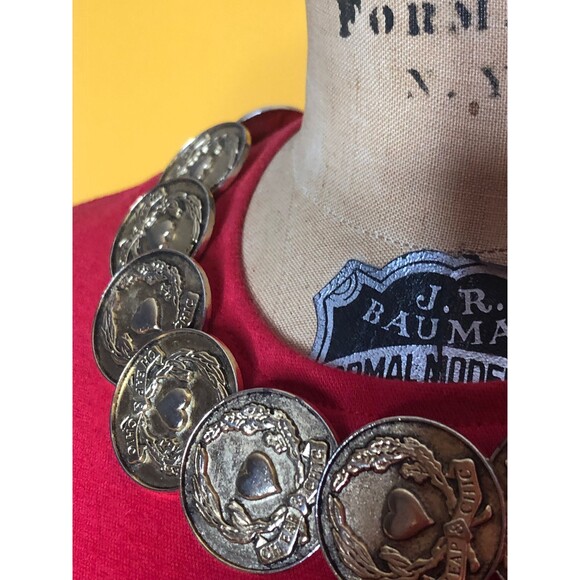 1990s MOSCHINO CHEAP and CHIC Red Noisemaker Tank Top Coin Trim. XS-S - Picture 4 of 10